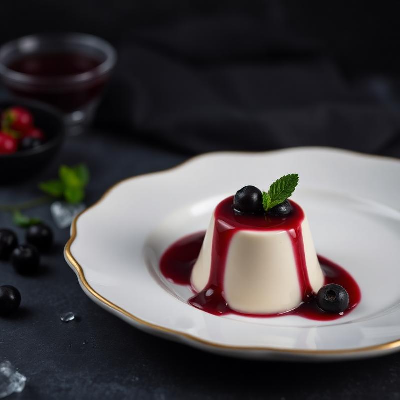 Panna Cotta aux Fruits Rouges
